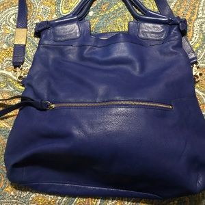 Beautiful cobalt blue Foley and Corrina handbag